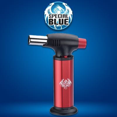SPECIAL BLUE MINI INFERNO SINGLE FLAME TORCH - DISPLAY OF 9CT