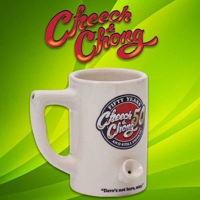 CHEECH and CHONG PIPE MUG - 50TH LOGO 11OZ - 1CT