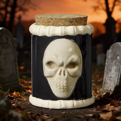 SKULL BONE MUG CERAMIC HANDPIPE - 1CT