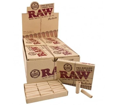  RAW PERFECTO PRE-ROLLED CONE TIPS - 20CT 