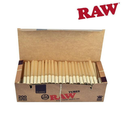  RAW KING SIZE EMPTY TUBES - BOX OF 200CT (RAW36) 