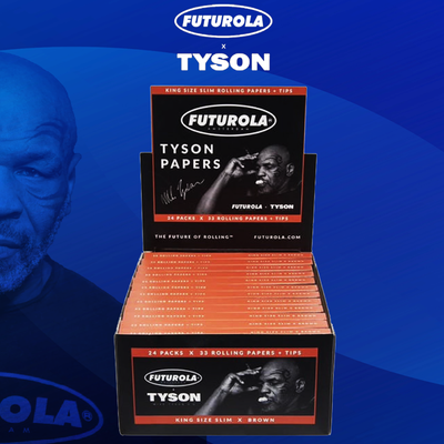 FUTUROLA TYSON RANCH PAPERS + TIPS KING SIZE SLIM - 24CT DISPLAY