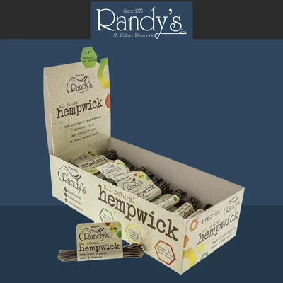 RANDYS ALL NATURAL 4FT HEMPWICK - 40CT DISPLAY