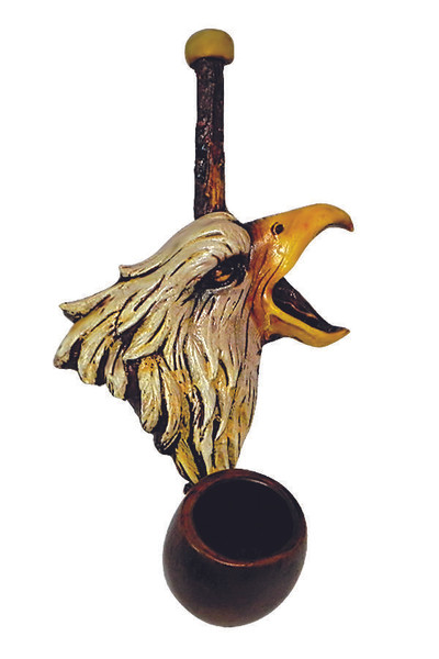 HAND CRAFTED WOLF/EAGLE SMALL PIPE - BAG OF 5
