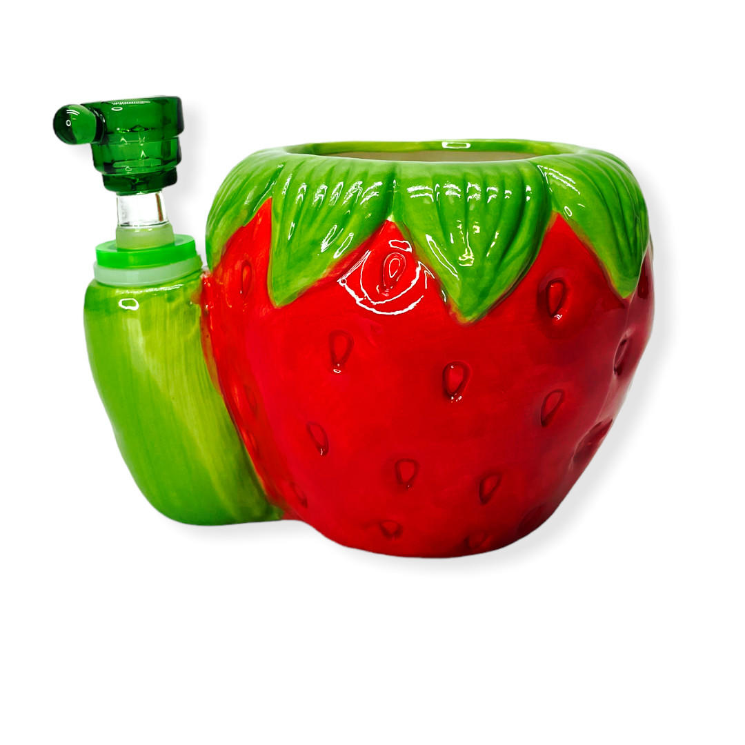 STRAWBERRY SHAPE MUG CERAMIC HANDPIPE W/ NO BOX - 1CT