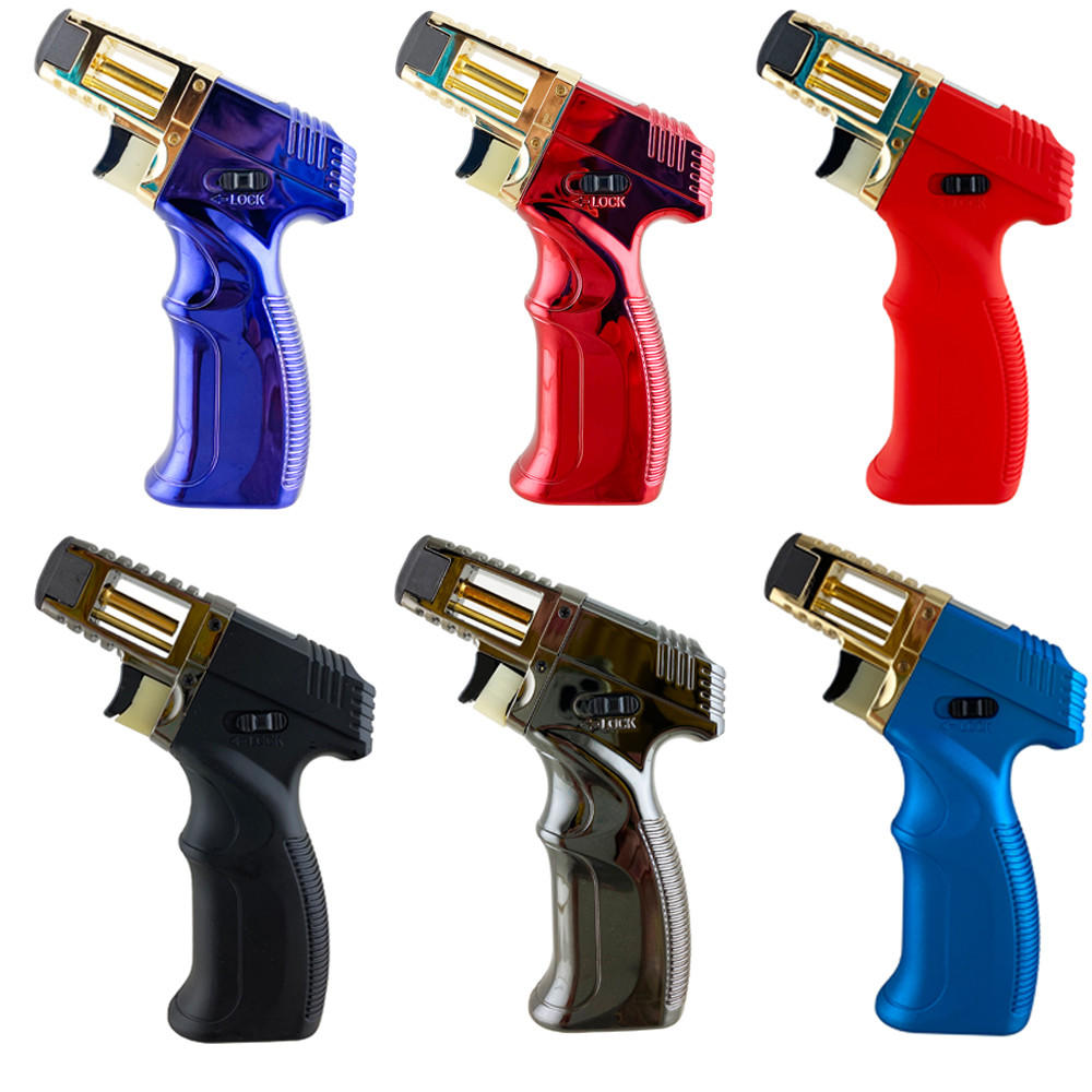 PIEZO IGNITION BLUE JET TORCH - MIXED COLORS - 1CT