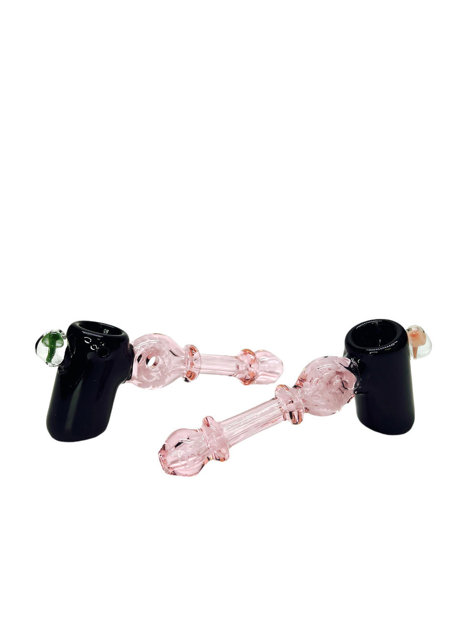 PINK/BLACK TUBE HAMMER HANDPIPE 4 HP100398
