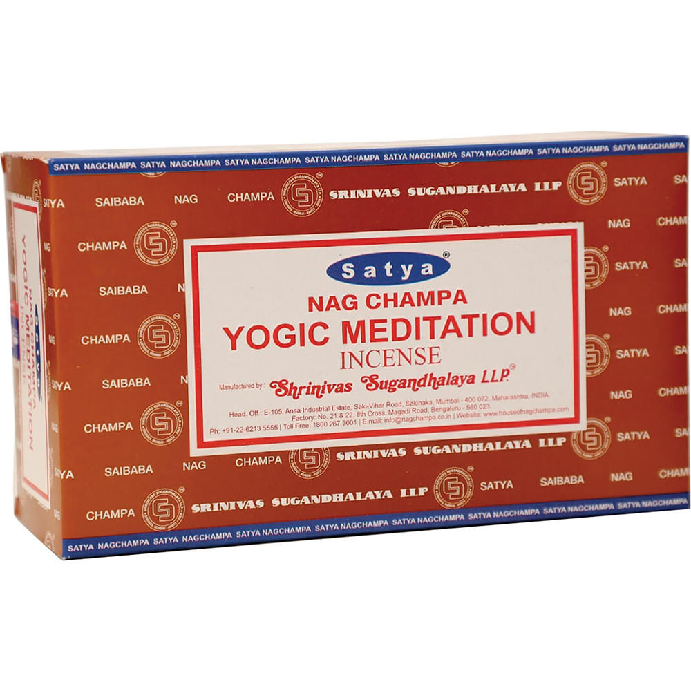 SATYA - YOGIC MEDITATION INCENSE STICKS - 12CT