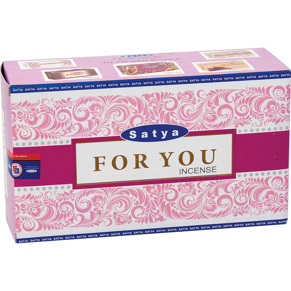SATYA - FOR YOU INCENSE STICKS - 12CT
