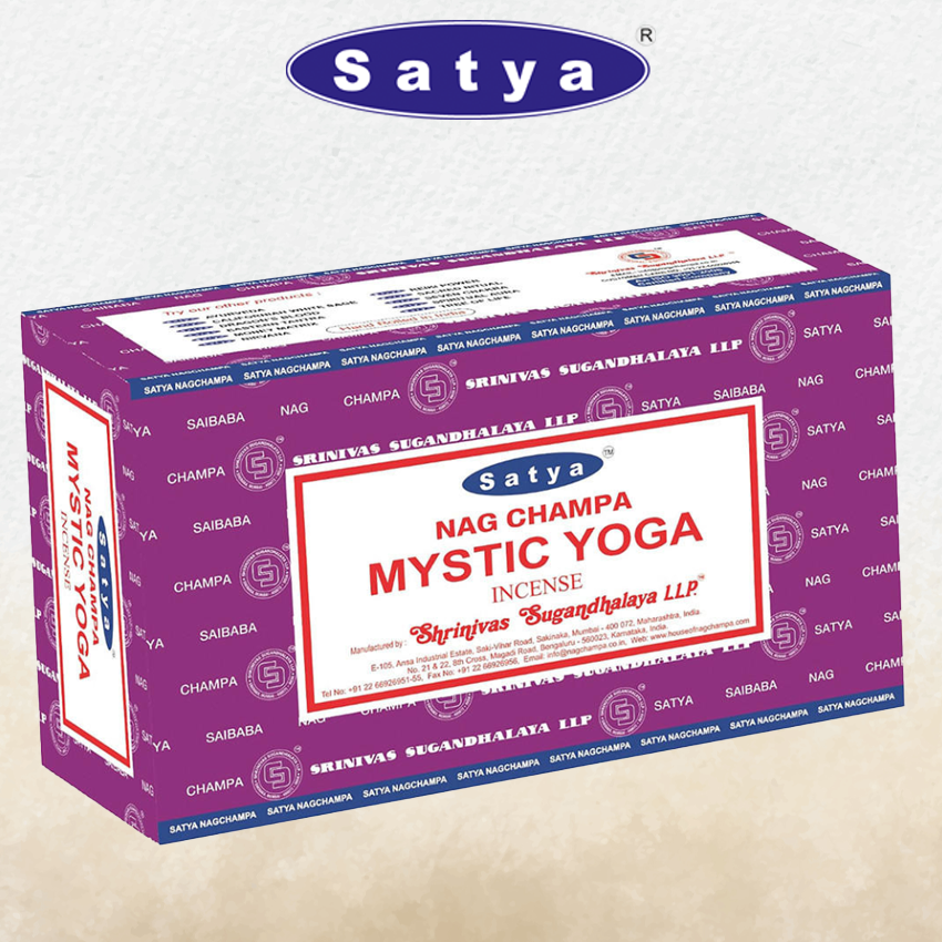 SATYA - MYSTIC YOGA INCENSE STICKS - 12CT
