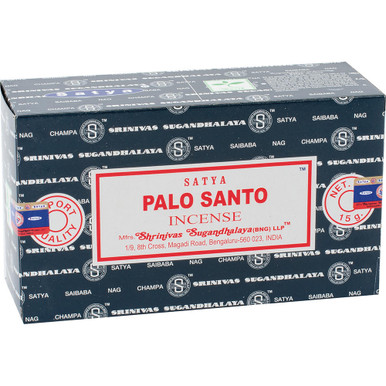 SATYA - PALO SANTO INCENSE STICKS - 12CT