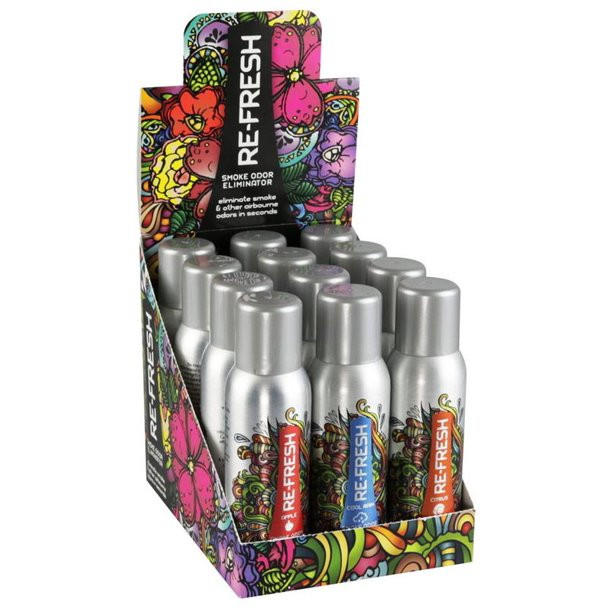 RE-FRESH SMOKE ODOR ELIMINATOR - 4oz/12CT