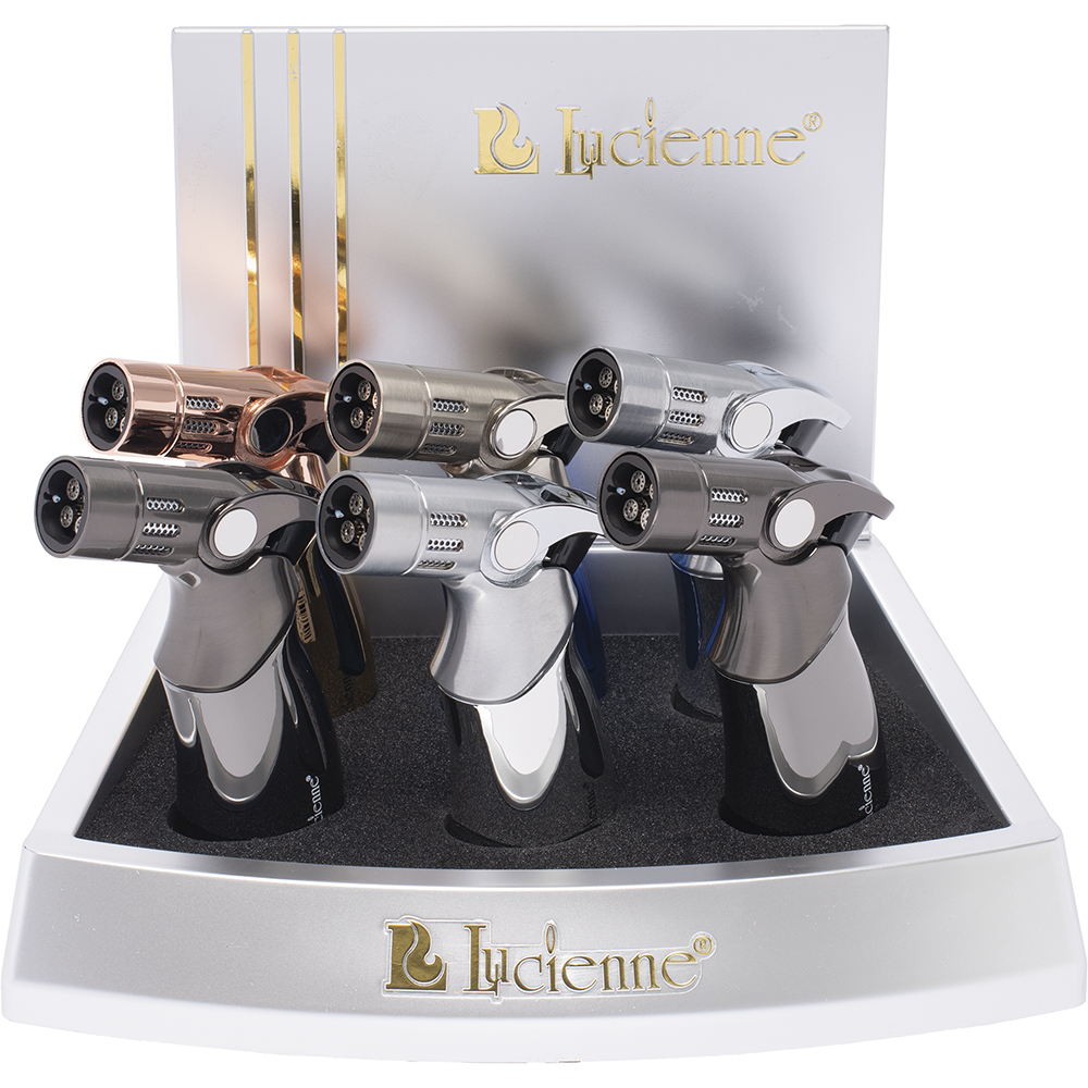 LUCIENNE QUADRUPLE TORCH FLAME MICRO BURNER - 6CT