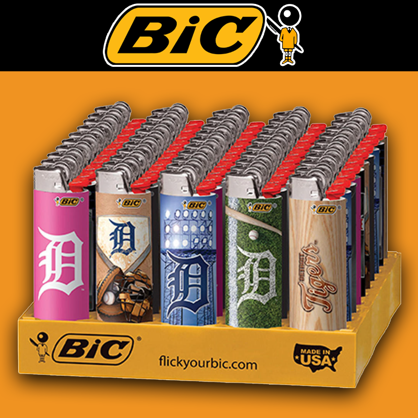 BIC DETROIT TIGERS LIGHTERS - 50CT