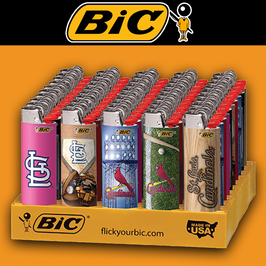 BIC STLOUIS CARDINALS LIGHTERS - 50CT