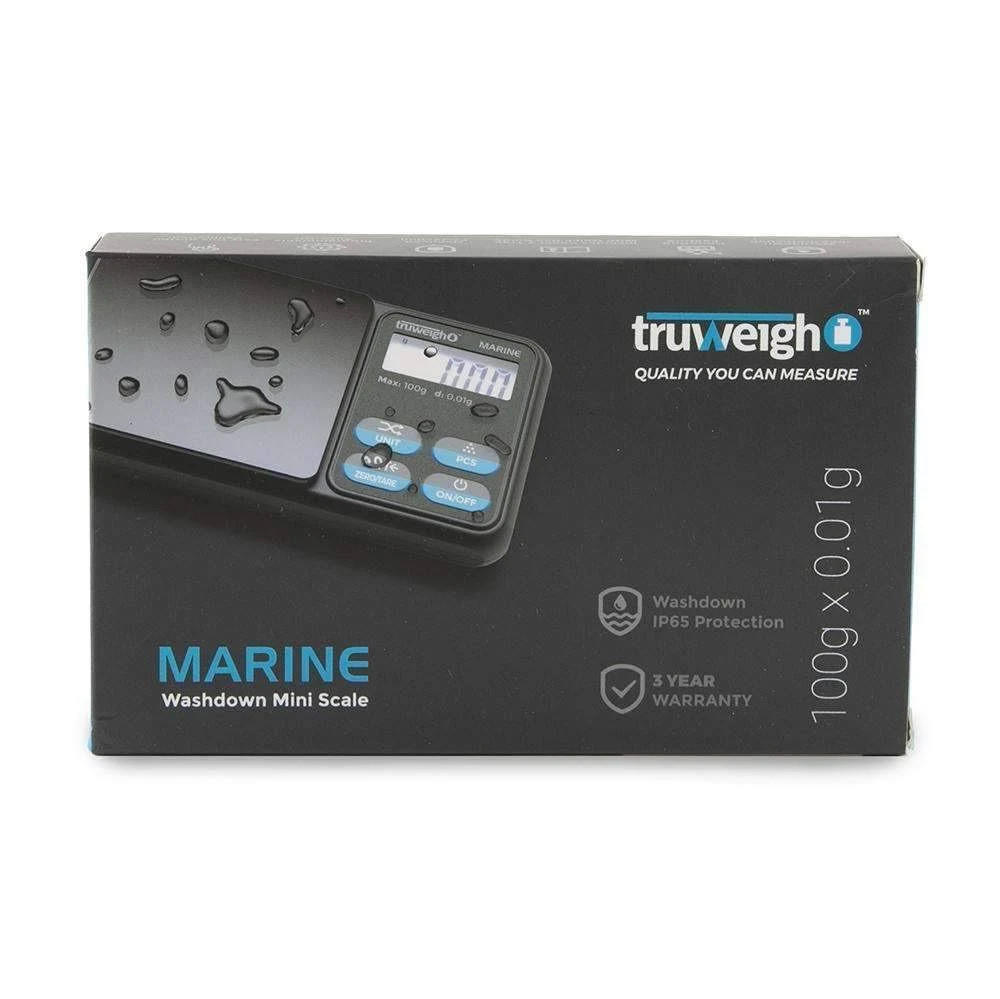 TRUWEIGH MARINE IP65 RATED WASHDOWN MINI SCALE - 100g X 0.01g - SCALE-268