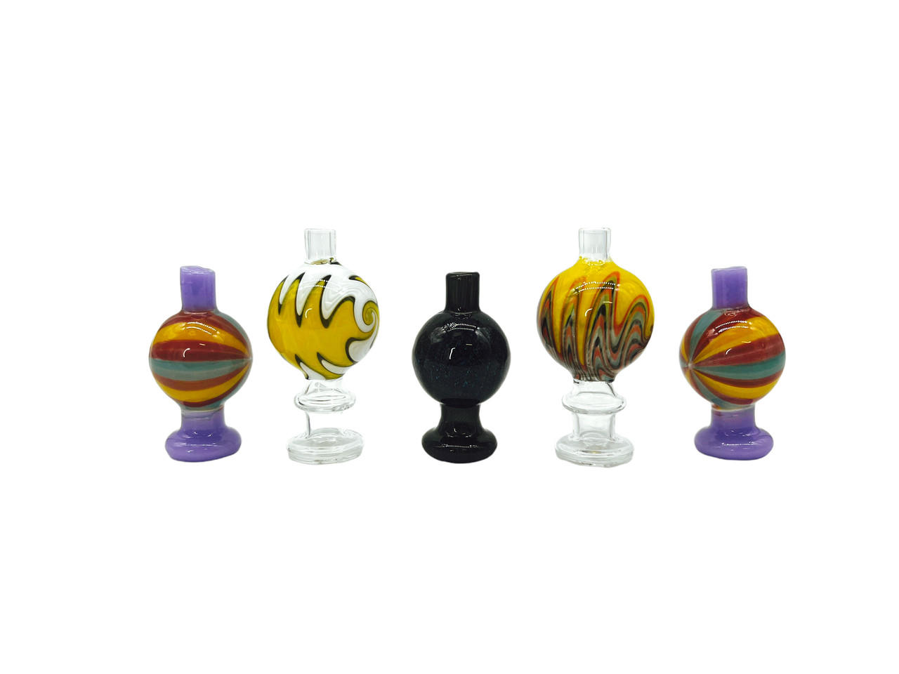 METRIX - BUBBLE CARB CAP ASSORTED COLOR - BAG OF 10CT