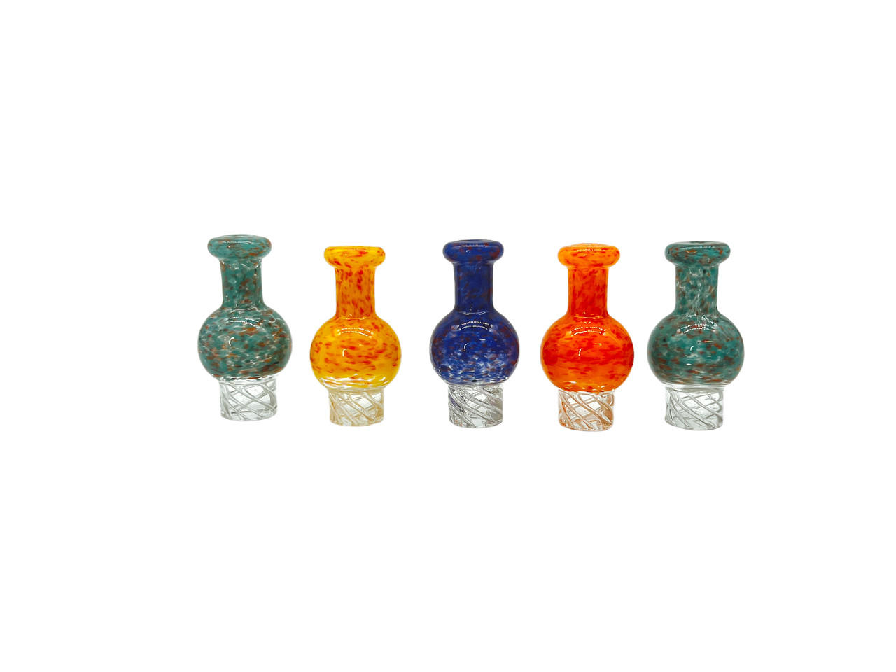 METRIX - LONG BUBBLE CARB CAP ASSORTED COLOR - BAG OF 10CT