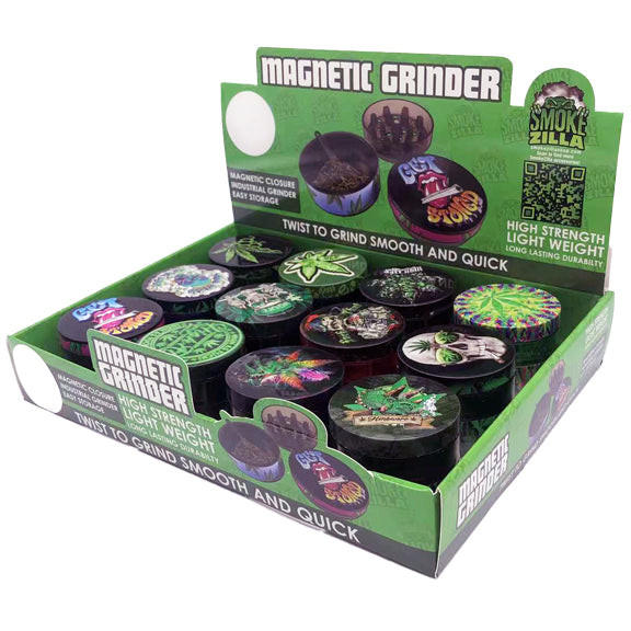 SMOKEZILLA 3D TIN TOOL MAGNETIC GRINDER - 12CT DISPLAY