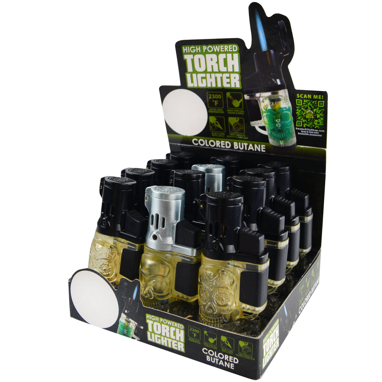 SMOKEZILLA HIGH POWERED TORCH LIGHTER - 12CT DISPLAY
