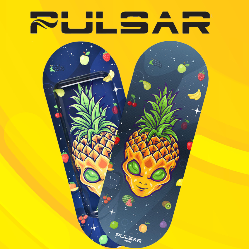 PULSAR SK8TRAY ROLLING TRAY W/ 3D LID PINEALIEN - 1CT