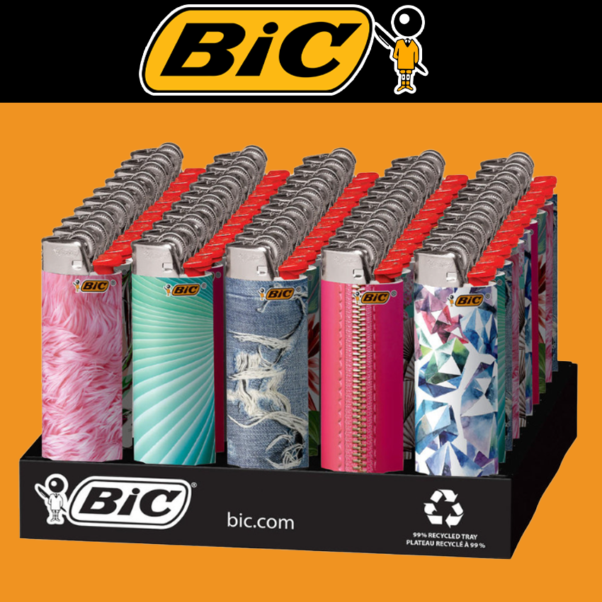 BIC FASHION SERIES LIGHTER DISPLAY - 50CTBIC30