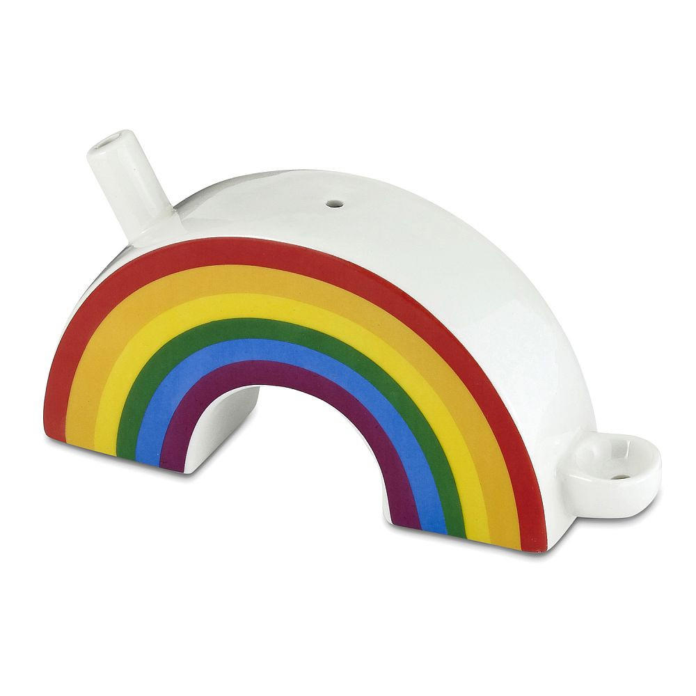 RAWINBOW SHAPE CERAMIC HANDPIPE - 1CT