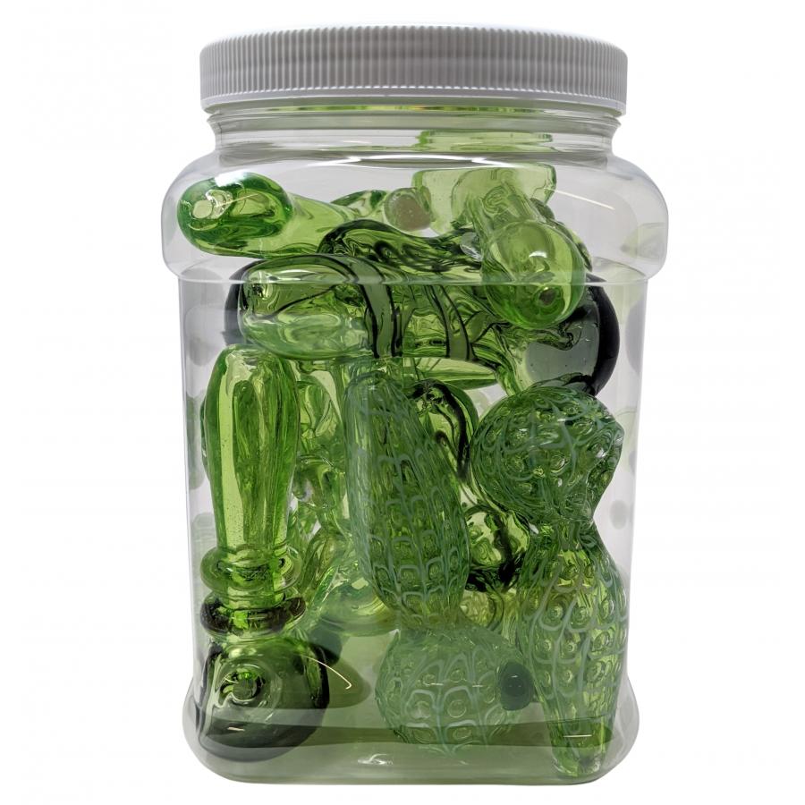 SLYME TUBE ASSORTED DESIGN HEAVY HANDPIPE 3 - 15CT JAR