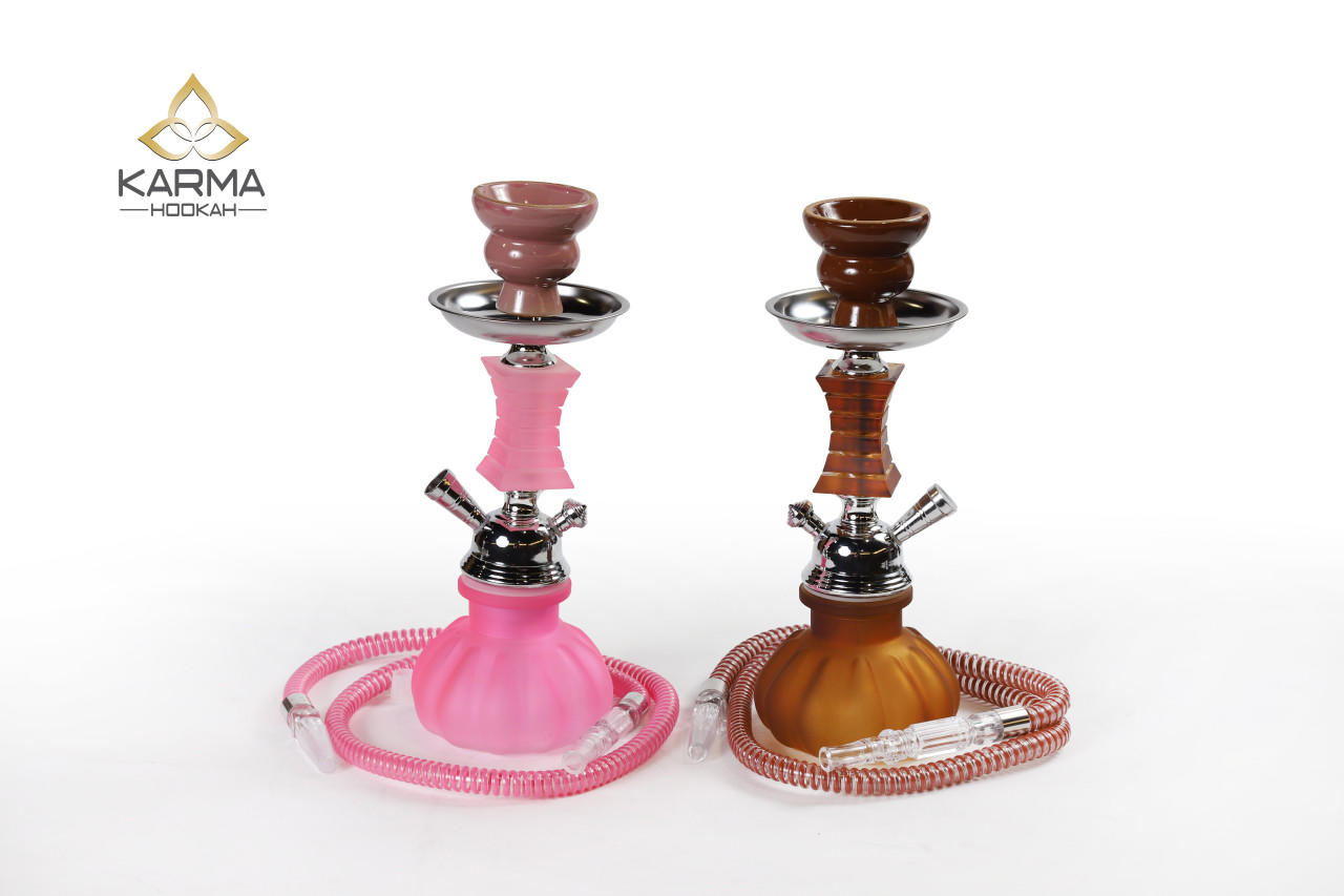 ISHISHA SMALL HOOKAH ONE HOSE MIXED COLOR