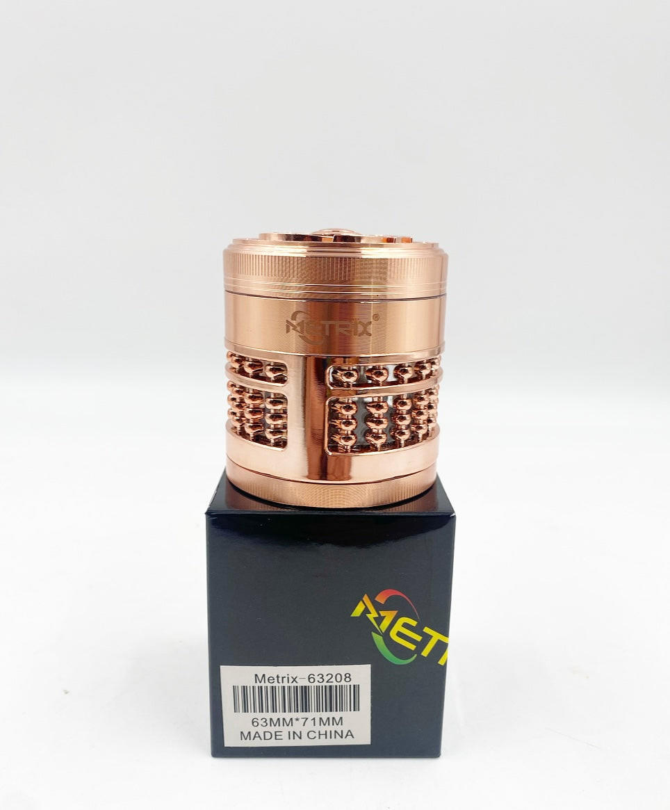  METRIX G-63208 MIXED 63MM 4 LAYERS GRINDER - DISPLAY OF 6CT 