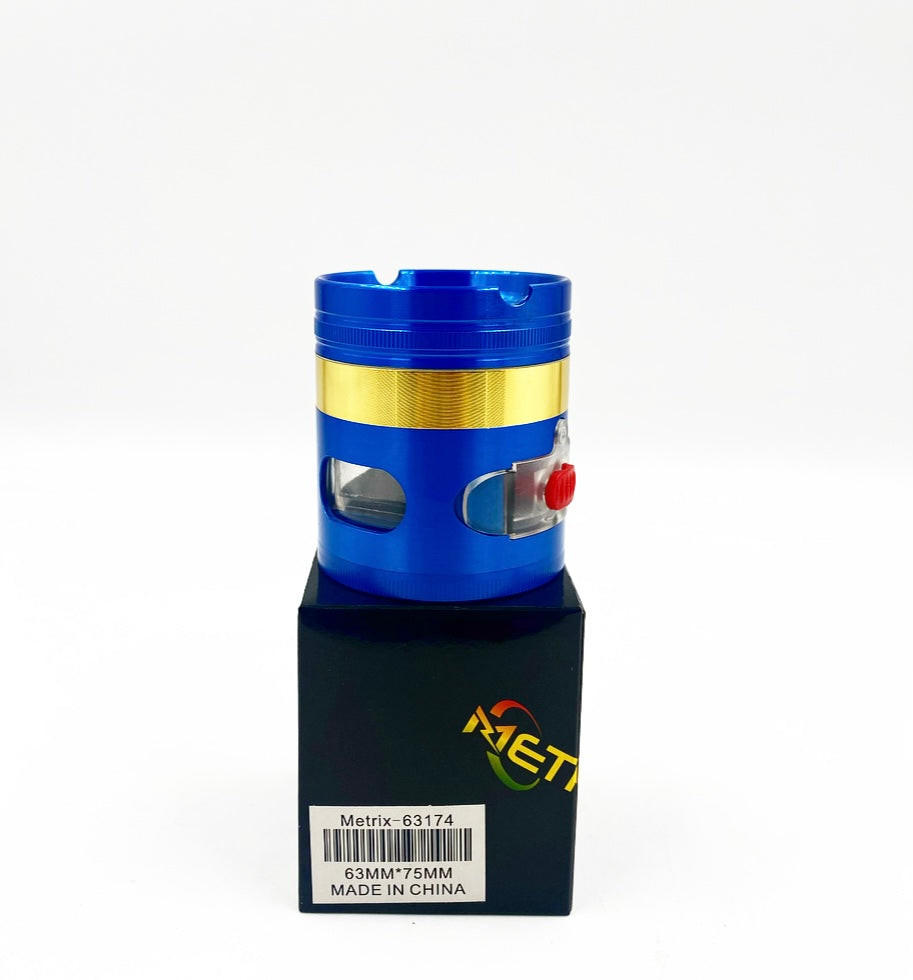  METRIX G-63174 MIXED 63MM 4 LAYERS GRINDER - DISPLAY OF 6CT 