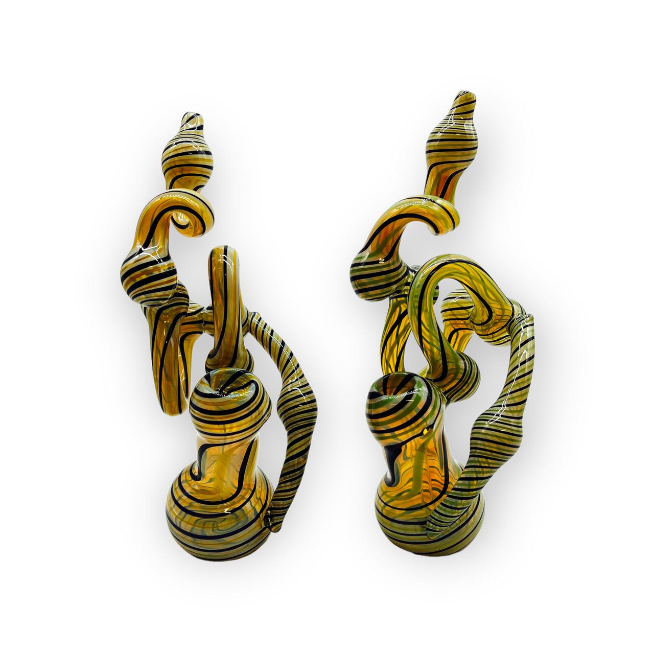  HAND ART FANCY  BUBBLER 10" (HP100488) 