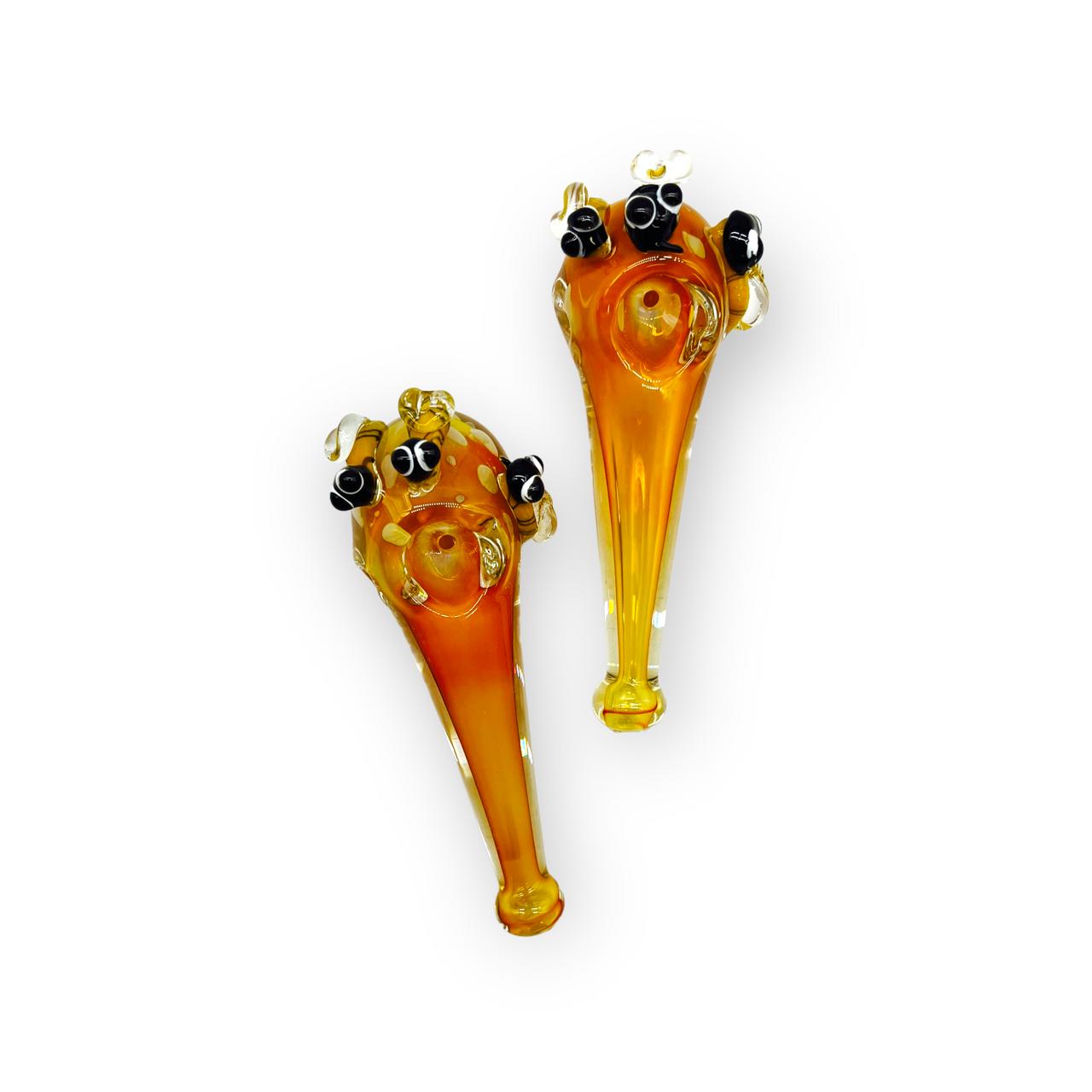  HONEY BEE DEEP FUMED HANDPIPE 5" (HP100498) - 2CT BAG 