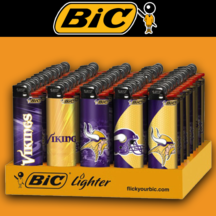 BIC NFL MINNESOTA VIKINGS LIGHTERS - 50CT