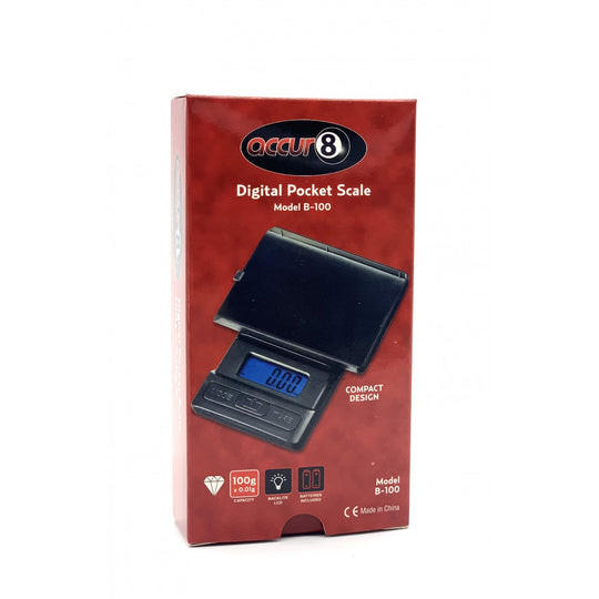  ACCUR8 B-100 POCKET SCALE 100g x 0.01g 