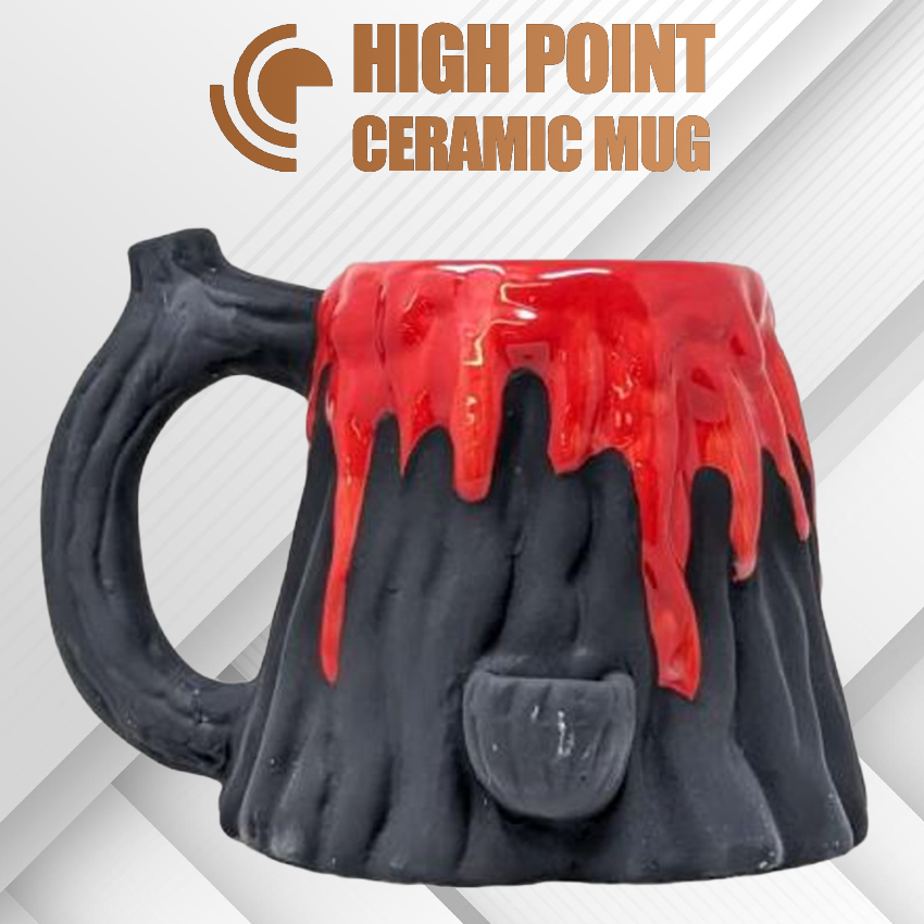 HPG CERAMIC WATER PIPE MUG - VOLCANO