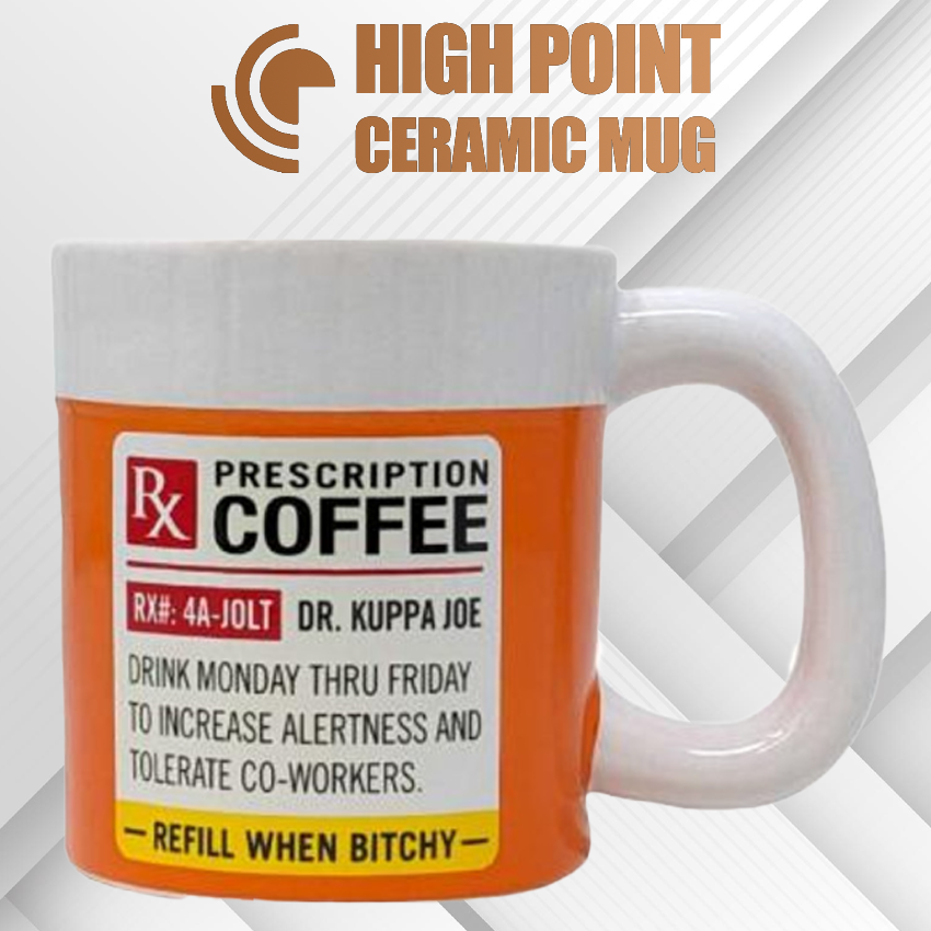 HPG CERAMIC WATER PIPE MUG - RX PRESCRIPTION