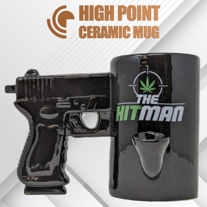 HPG CERAMIC WATER PIPE MUG - GUN THE HITMAN