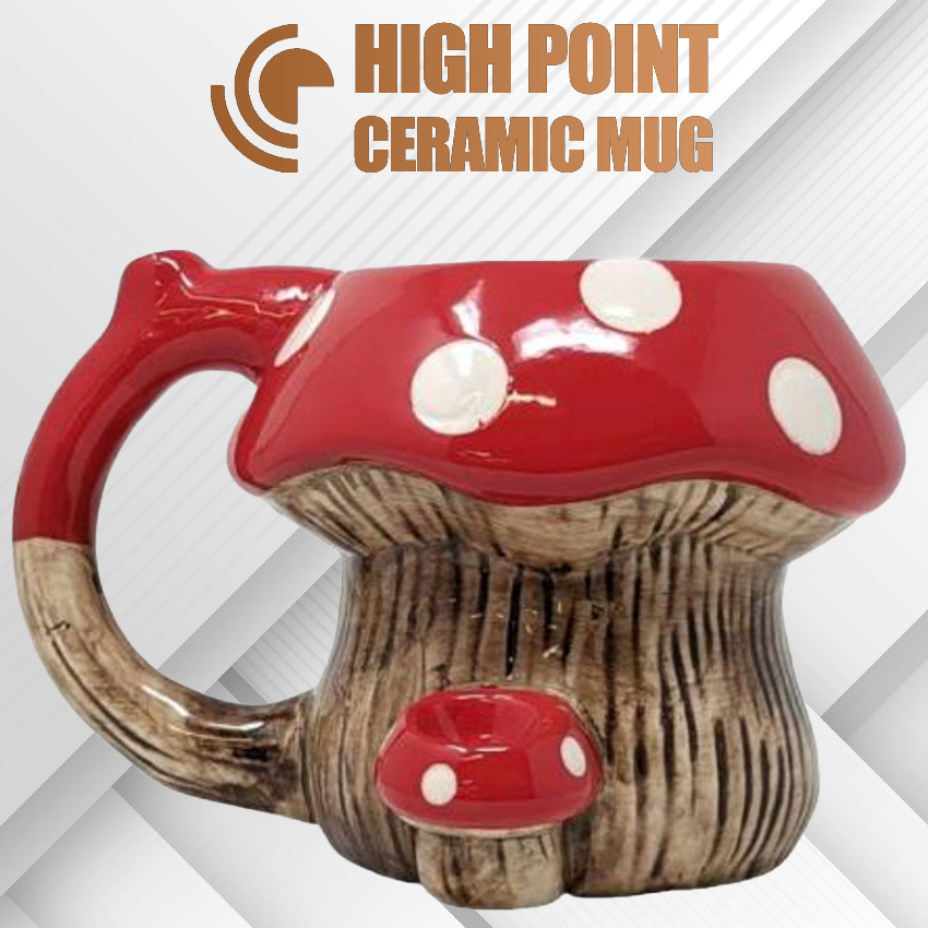 HPG CERAMIC WATER PIPE MUG - MUSHROOM