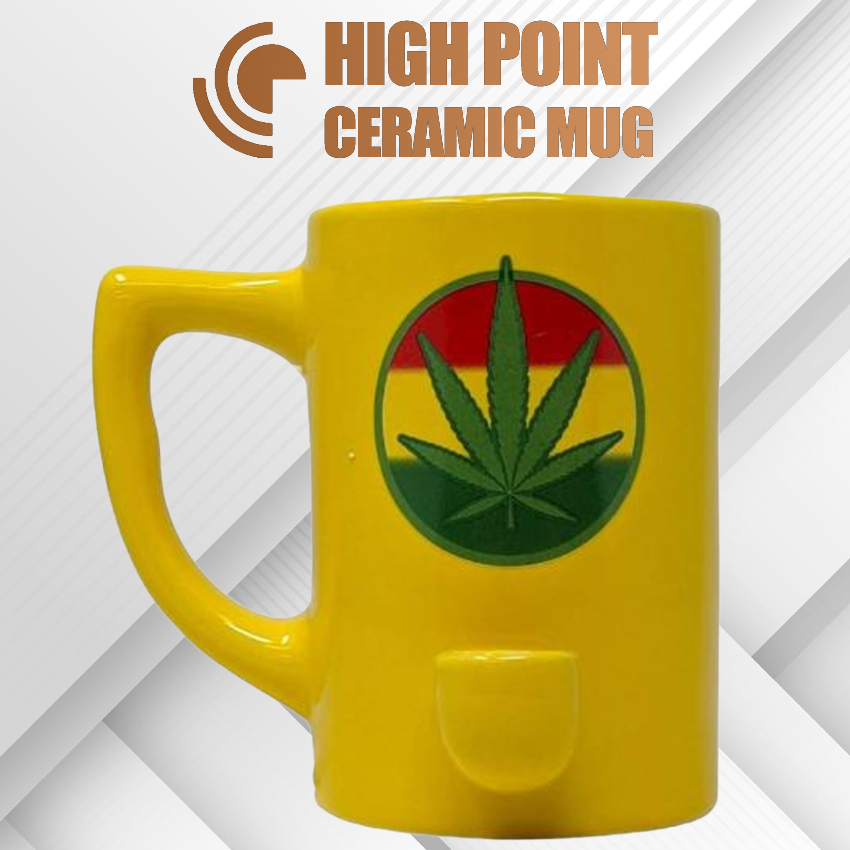 HPG CERAMIC WATER PIPE MUG - LEAF