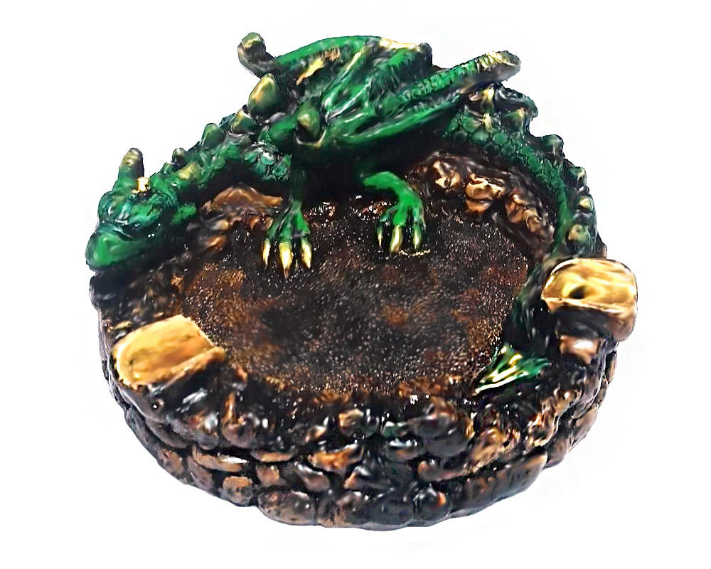  HAND CRAFTED ASH TRAY - DRAGON - 1CT 