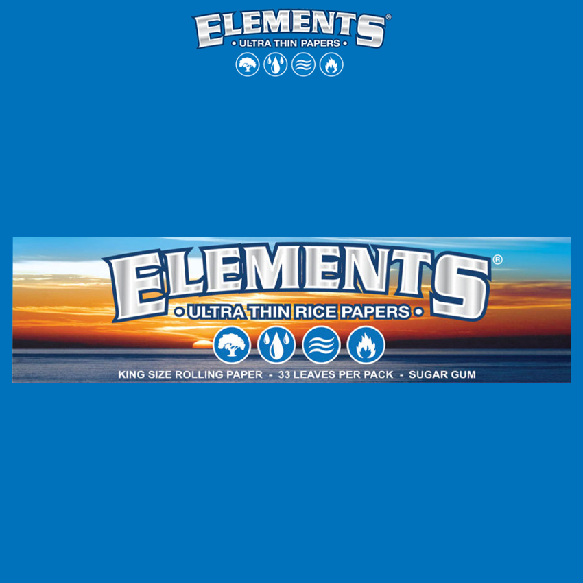 ELEMENTS KING SIZE SLIM PAPERS - 32ct/50pk