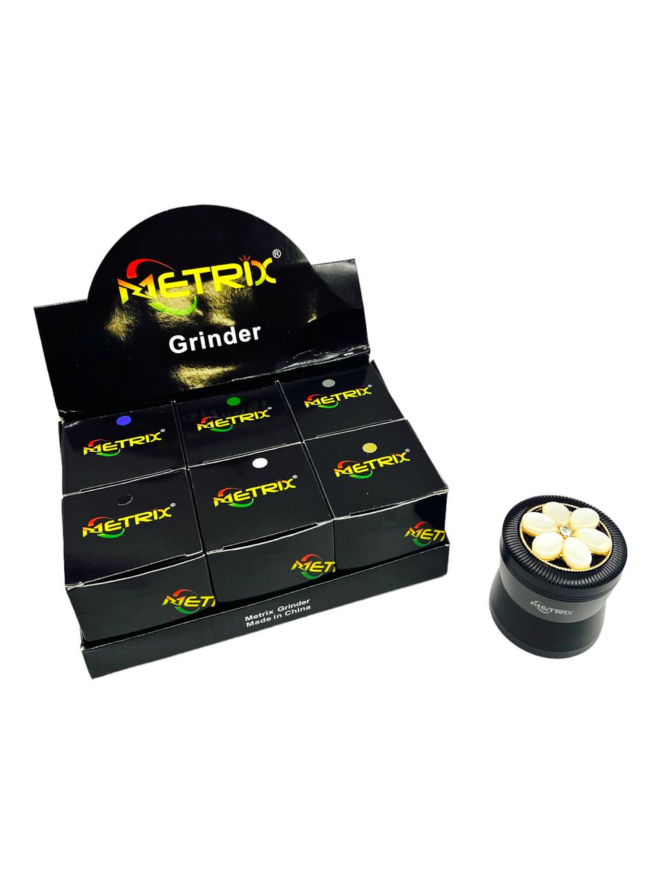 METRIX PEARLS 63MM 4 LAYERS GRINDER - DISPLAY OF 6CT 
