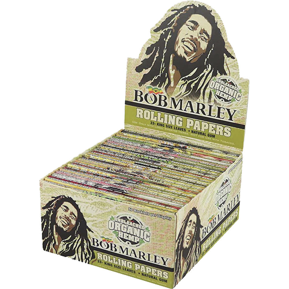 KING SIZE BOB MARLEY ORGANIC ROLLING PAPER - 50CT 