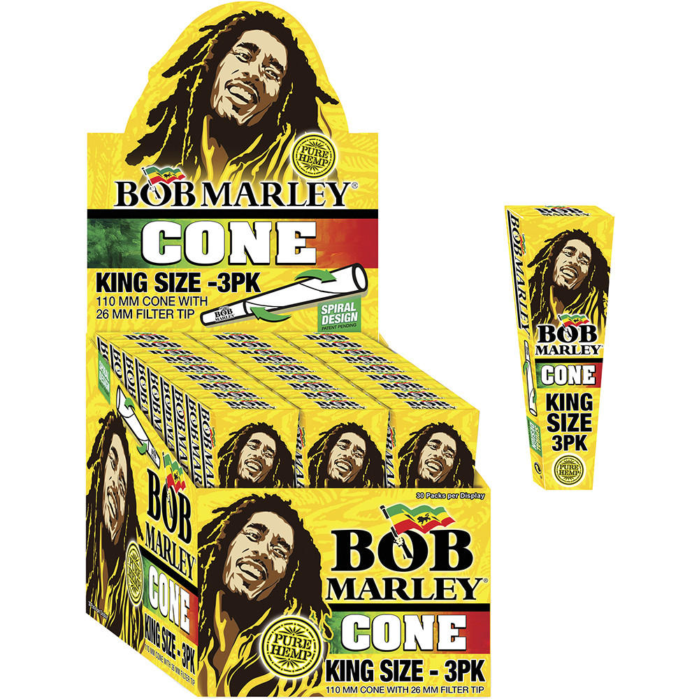  BOB MARLEY 3 PACK PRE-ROLLED CONES - KING - 33CT 