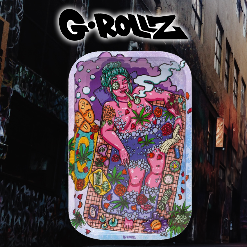 G-ROLLZ - CANNA BATH MEDIUM TIN TRAY 17.5 X 27.5 CM