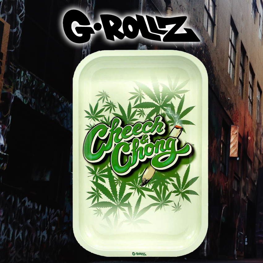 G-ROLLZ - CHEECH & CHONG CAMO MEDIUM TIN TRAY 17.5 X 27.5 CM