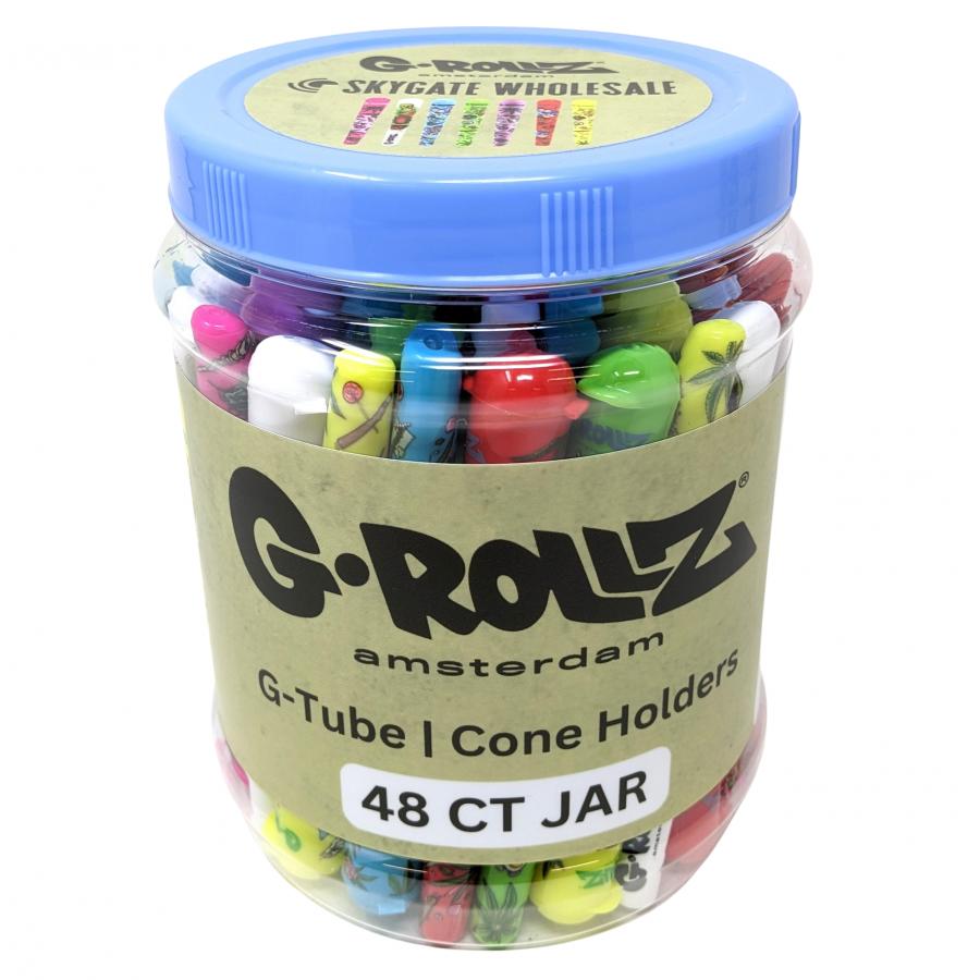  G-TUBE | AMSTERDAM PICNIC ASSORTED CONE HOLDER'S - 48CT JAR 
