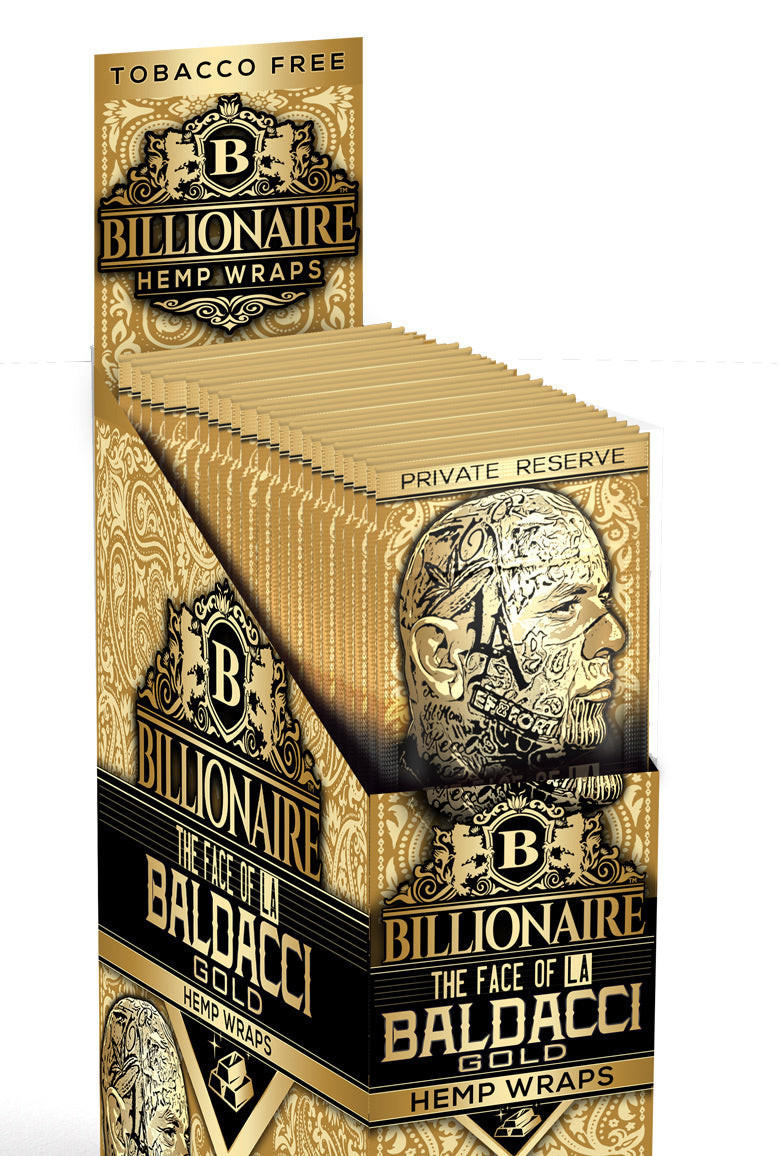  BILLIONAIRE HEMP WRAPS BALDACCI - 2CT/25PK 