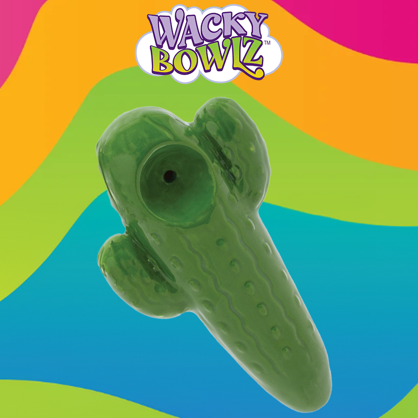 WACKY BOWLZ - 3.5" CACTUS CERAMIC PIPE - 1CT
